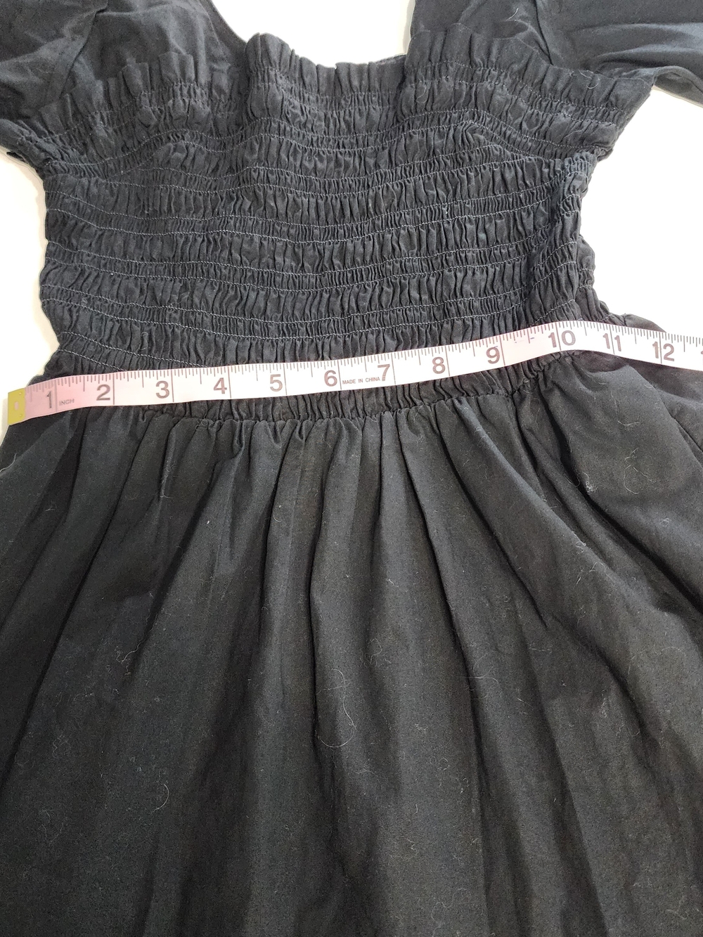 GAP Black Elastic Waist Casual Dress 100% Cotton Size S - Picture 5 of 7